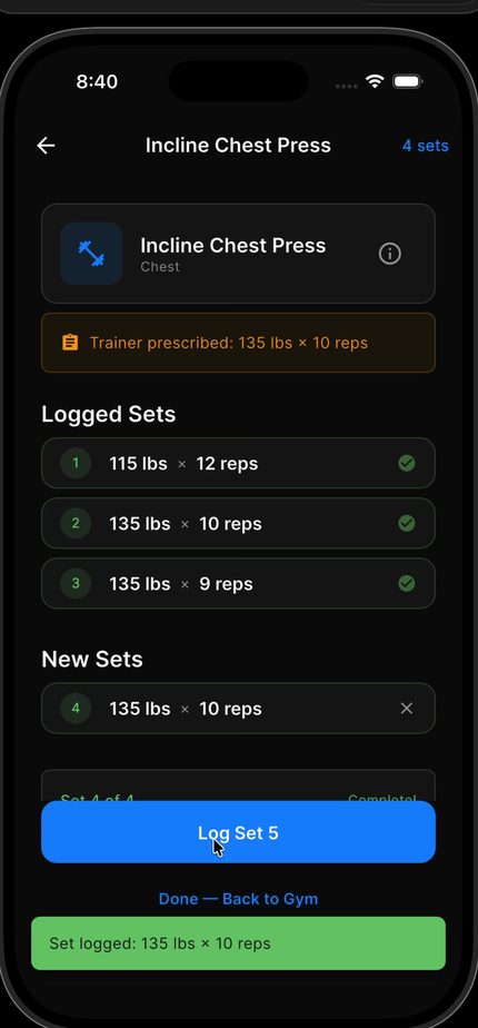 Workout Logging